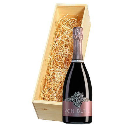 Wijnkist met Reichsrat von Buhl Pfalz Sekt Spätburgunder Rosé Brut