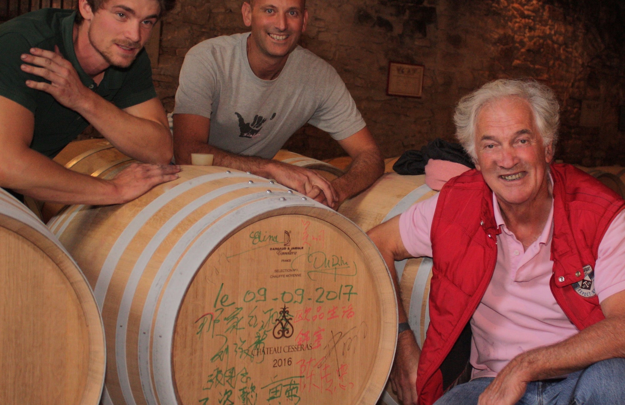 Wijnmakers Camille, Guillaume en Pierre-André Ournac