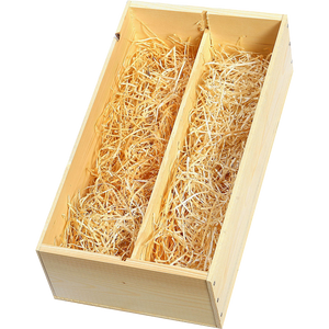 Houten geschenkkist 2 flessen (750 ml)