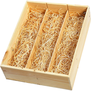 Houten geschenkkist 3 flessen (750 ml)