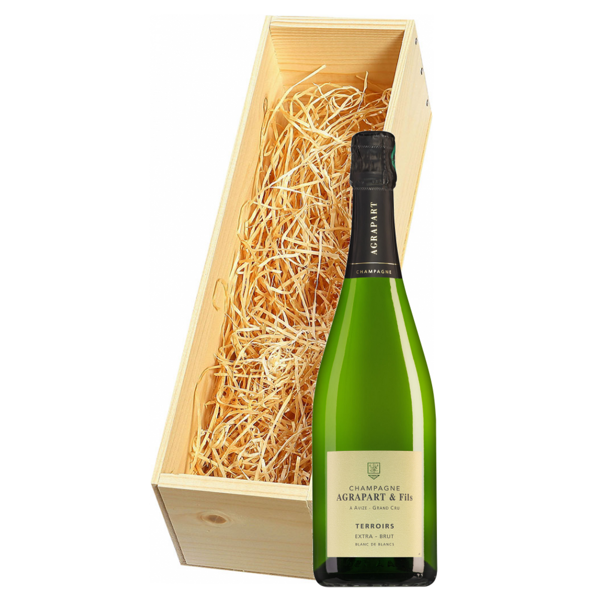 Wijnkist met Agrapart Champagne Grand Cru Terroirs Extra Brut