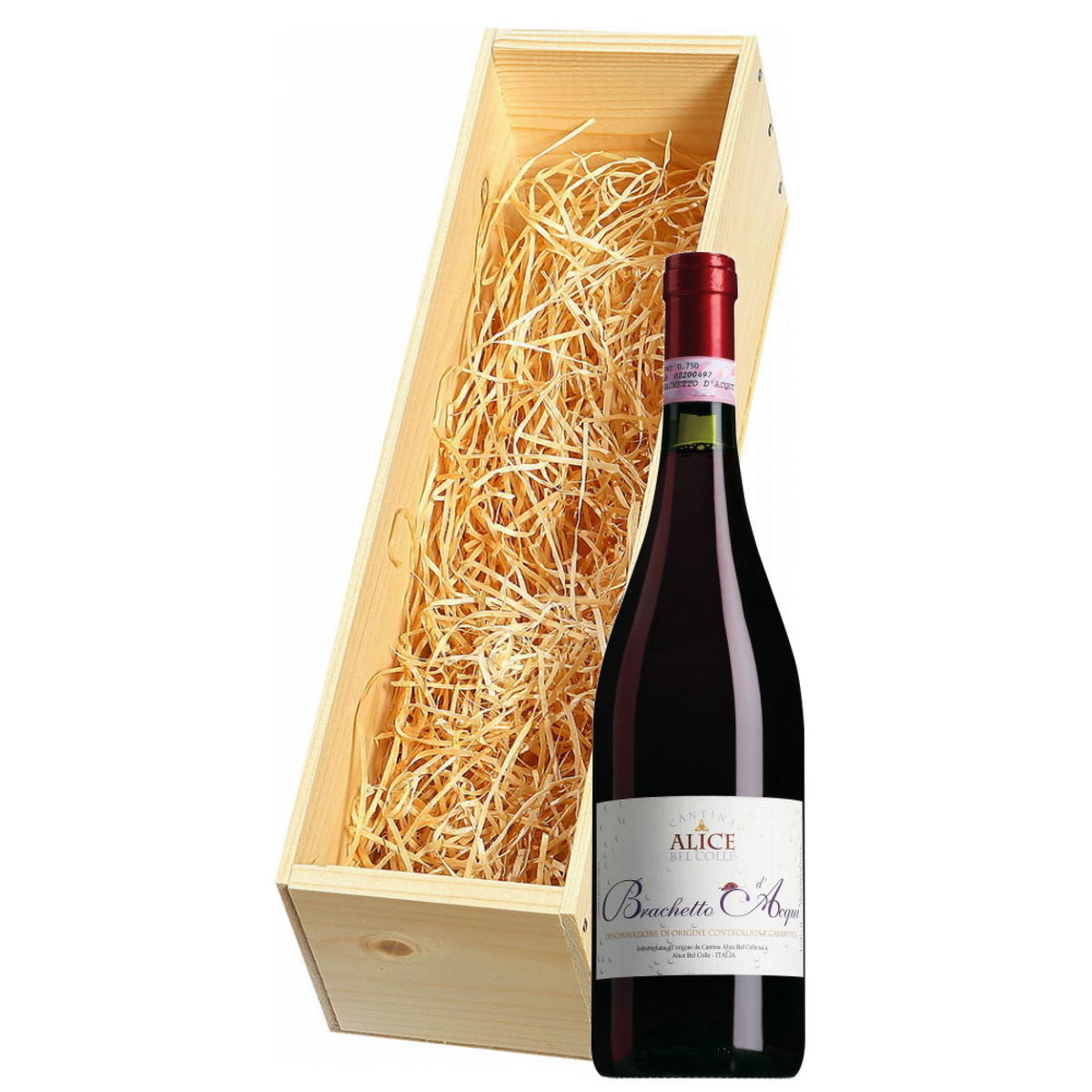 Wijnkist met Alice Bel Colle Brachetto d'Acqui 
