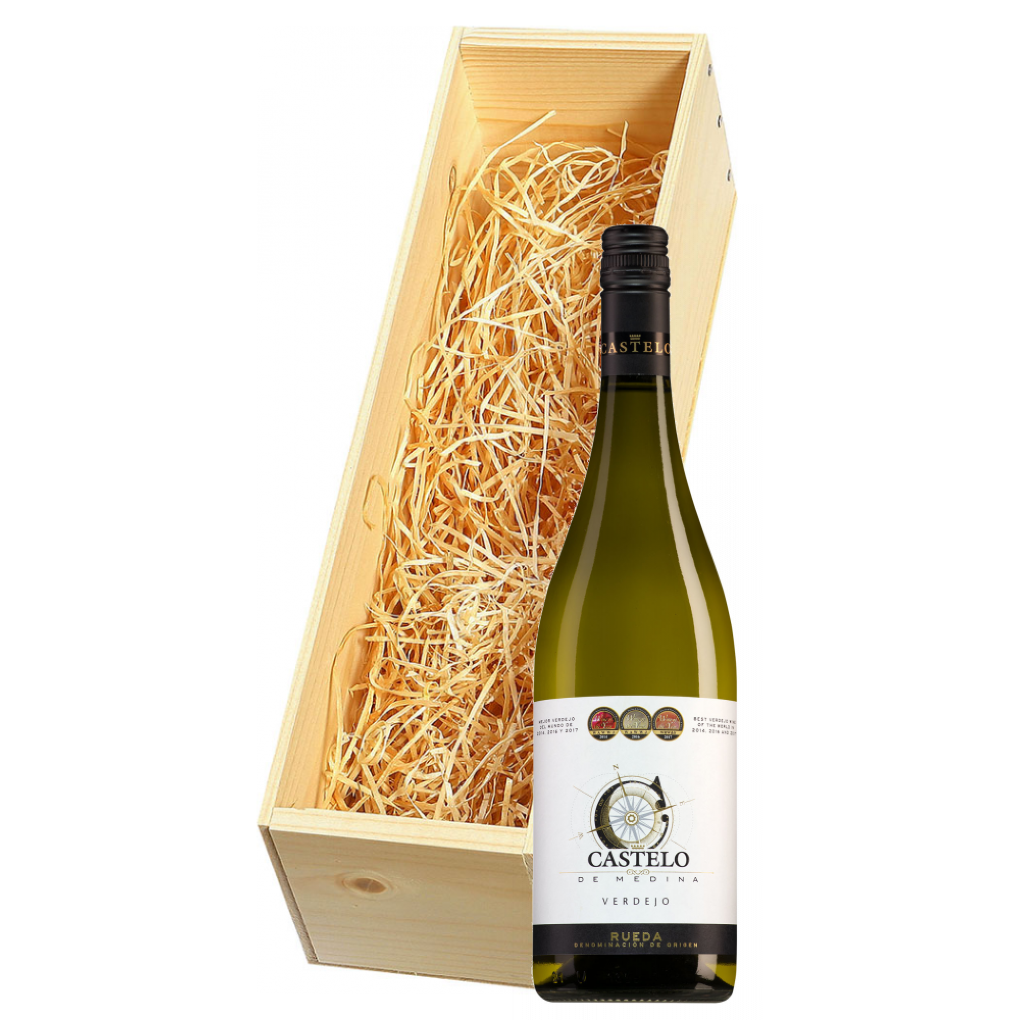 Wijnkist met Castelo de Medina Rueda Verdejo