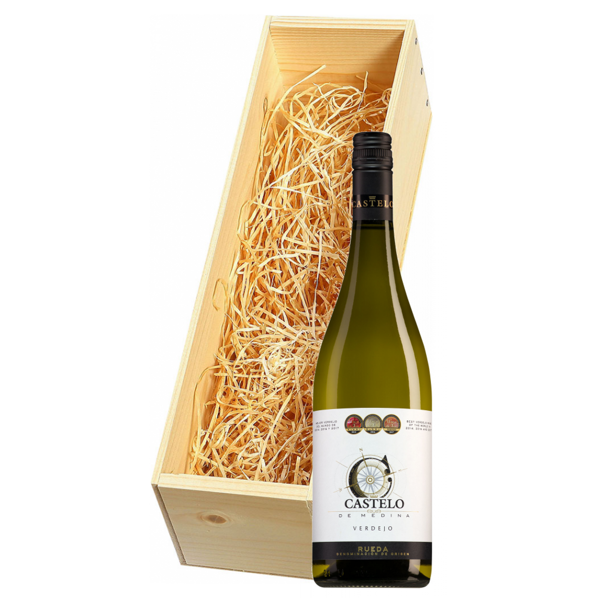Wijnkist met Castelo de Medina Rueda Verdejo