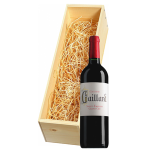 Wijnkist met Château Gaillard Saint-Émilion Grand Cru