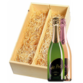Wijnkist met De Pró Cava Brut en Brut rosé 
