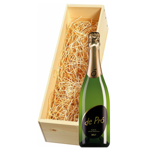 Wijnkist met De Pró Cava Brut