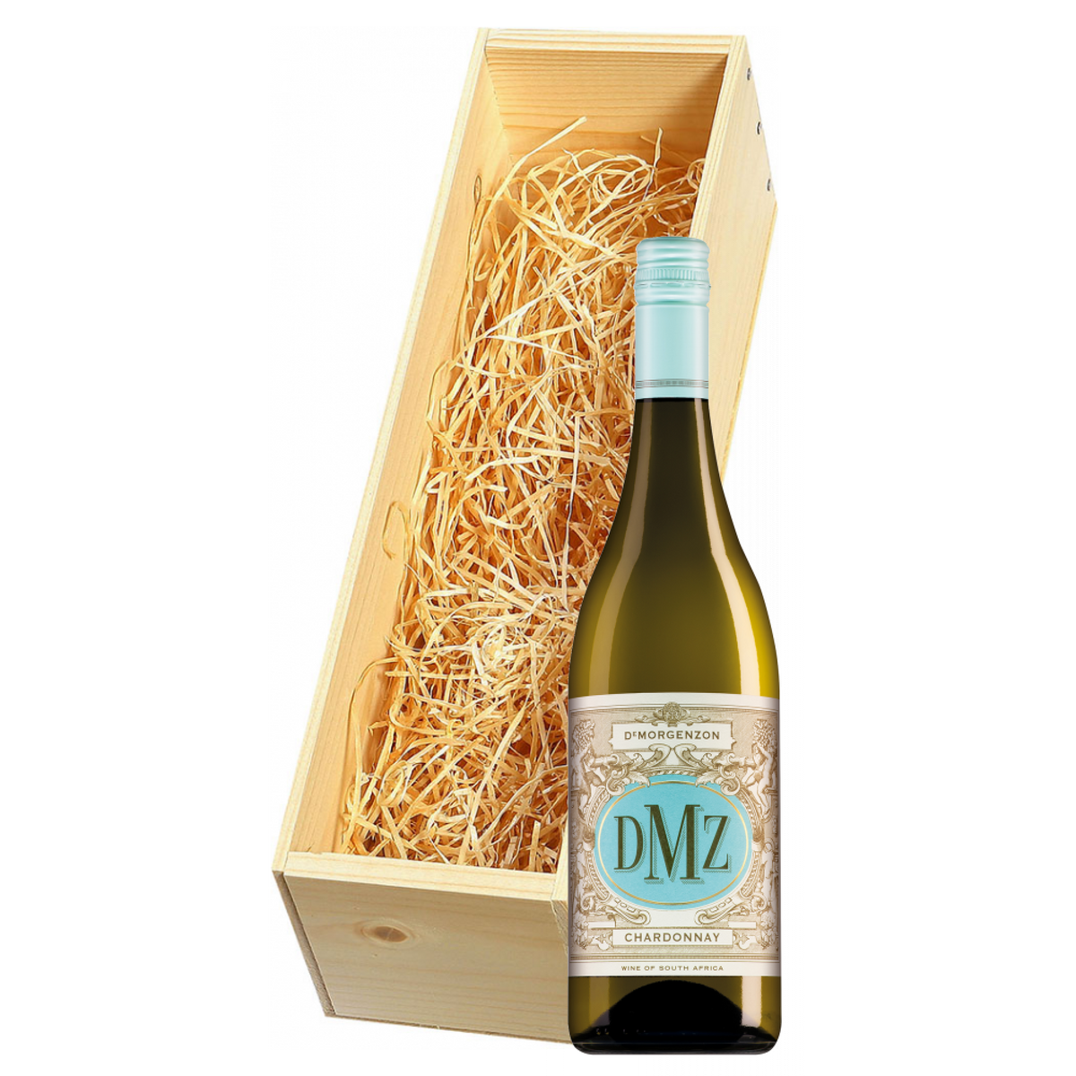 Wijnkist met DeMorgenzon Stellenbosch DMZ Chardonnay 