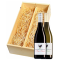 Wijnkist met Domaine Coudoulet Pays d'Oc Viognier de Fontgaline en Le Rouge de Fontgaline 