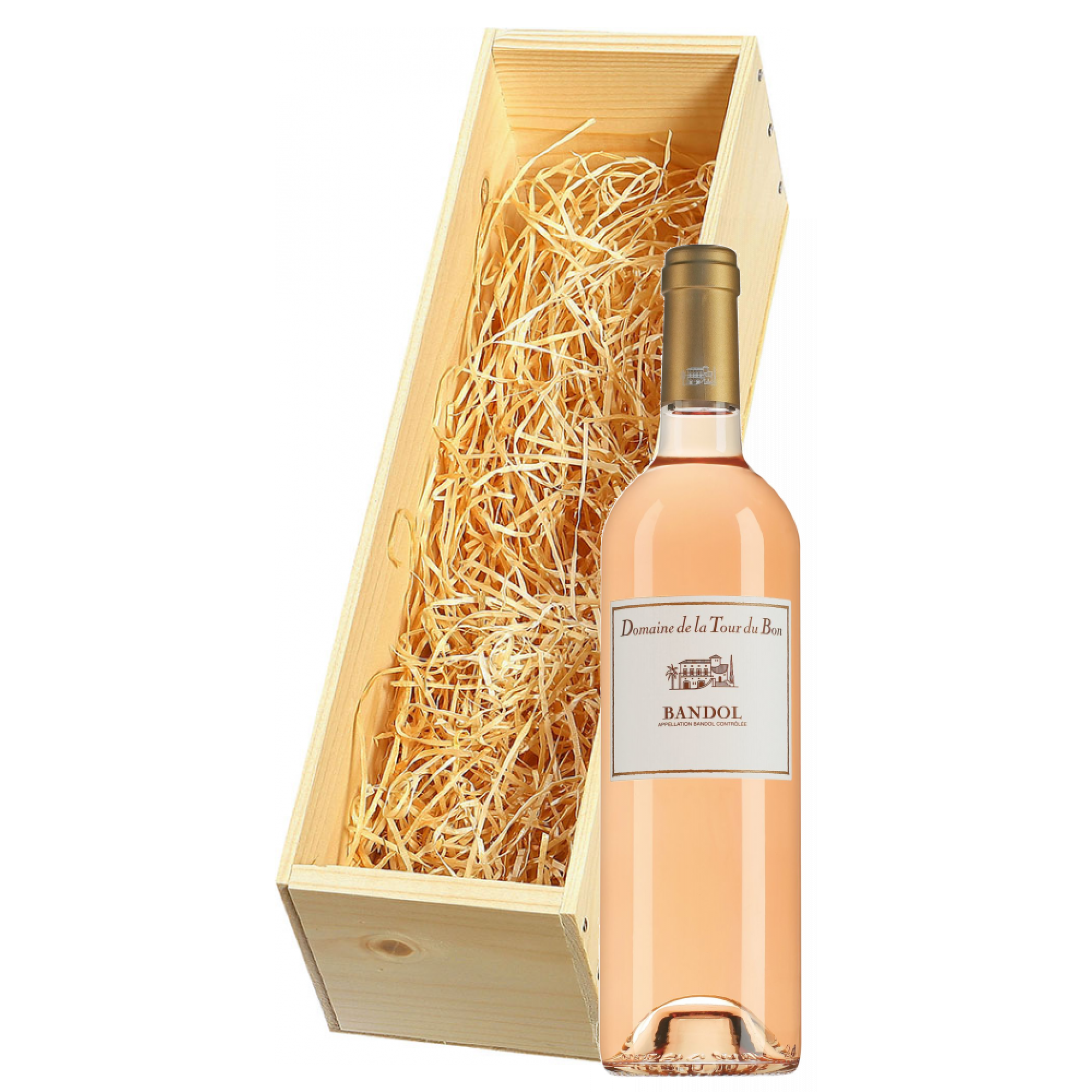 Wijnkist met Domaine de la Tour du Bon Bandol rosé 