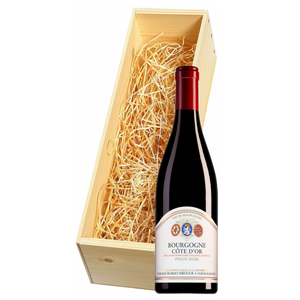 Wijnkist met Domaine Robert Sirugue Bourgogne Pinot Noir