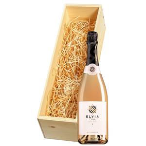 Wijnkist met Elvia Cava Brut rosé