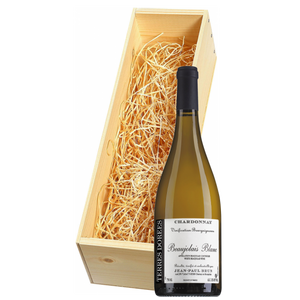 Wijnkist met Jean-Paul Brun Terres Dorées Beaujolais Blanc Vinification Bourguignonne