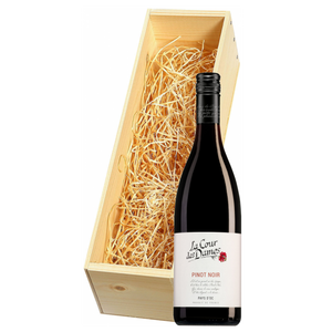 Wijnkist met La Cour des Dames Pays d'Oc Pinot Noir