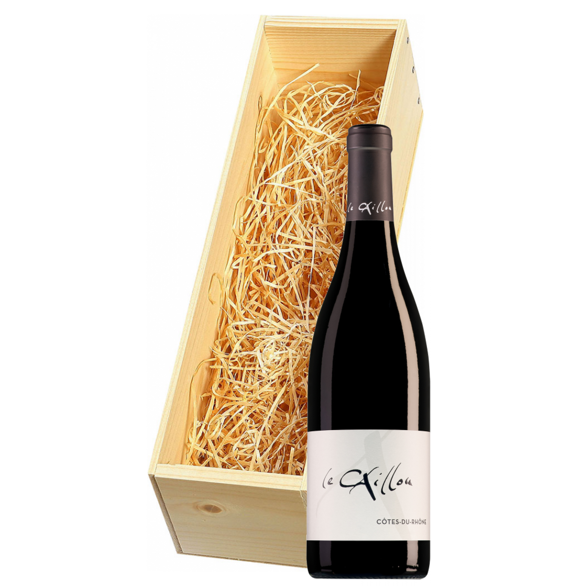 Wijnkist met Le Clos du Caillou Côtes du Rhône Rouge