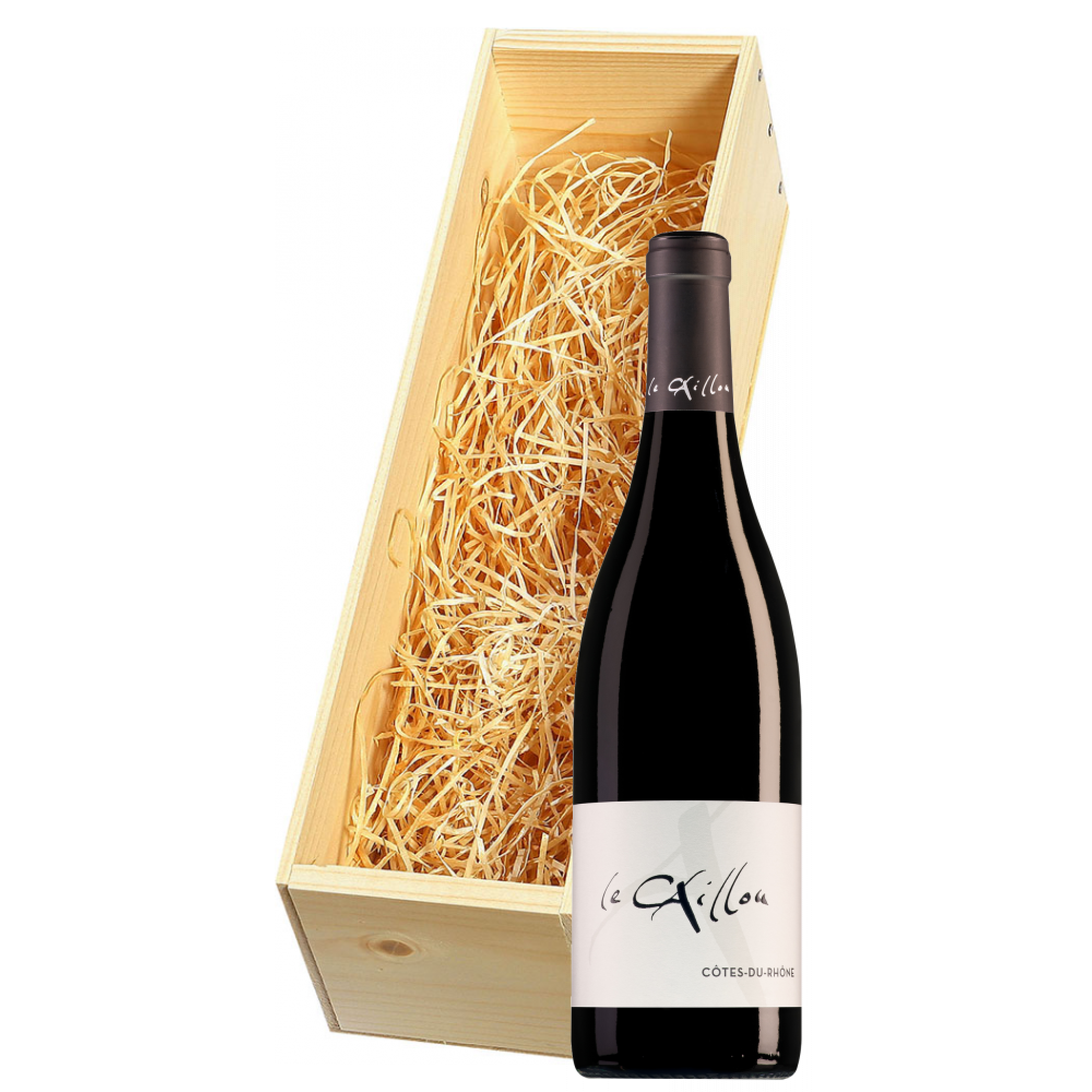 Wijnkist met Le Clos du Caillou Côtes du Rhône Rouge