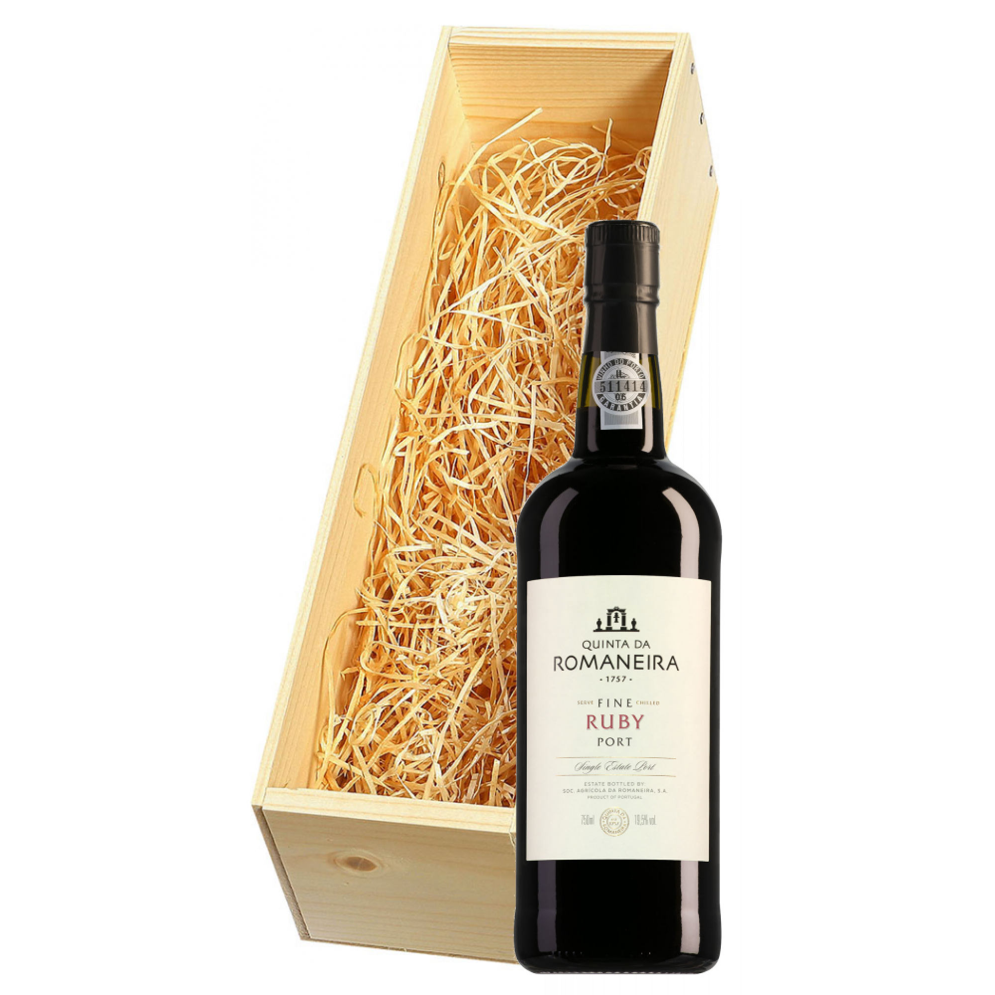 Wijnkist met Quinta da Romaneira Fine Ruby Port