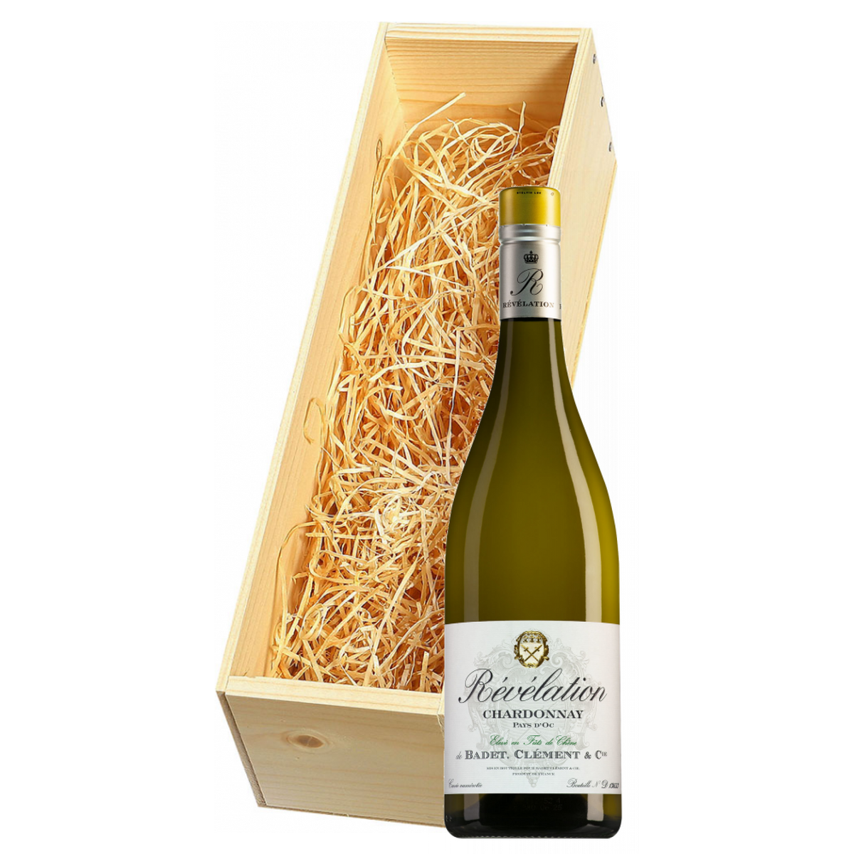 Wijnkist met Révélation Pays d'Oc Chardonnay