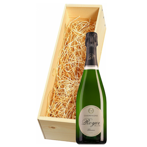 Wijnkist met Royer Champagne Réserve Brut