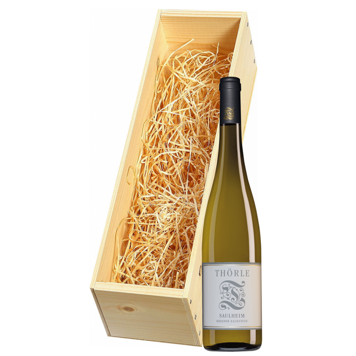 Wijnkist met Weingut Thörle Rheinhessen Saulheimer Kalkstein Silvaner
