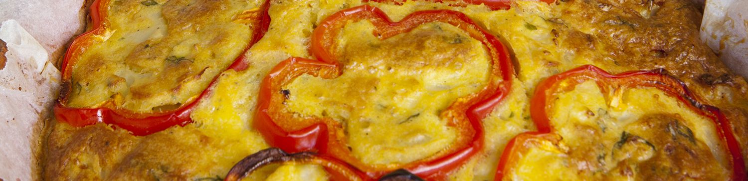 Bloemkooltaart met paprika