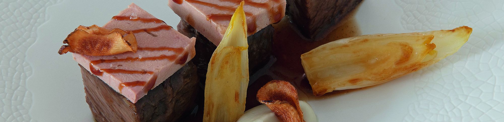 Hoofdgerecht: Sukade - Ganzenlever - Appelstroop