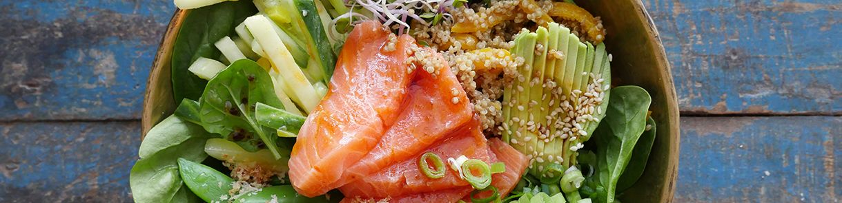Sushi-bowl zalm van Mathijs Vrieze