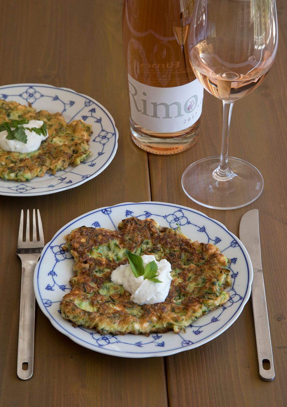 Courgette pannenkoek met feta