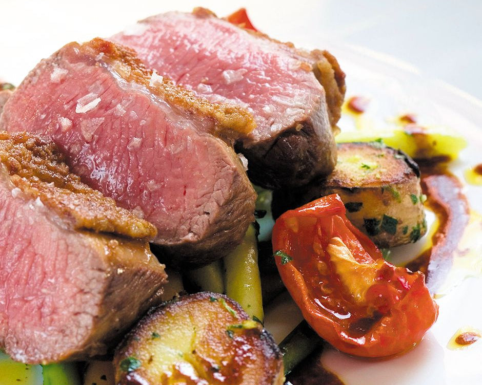 Lamsfilet met ratatouille